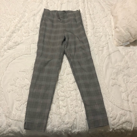 Grey Plaid Dress Pants | Dynamite - Picture 2 of 4